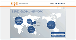 Desktop Screenshot of espec-global.com