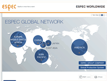 Tablet Screenshot of espec-global.com